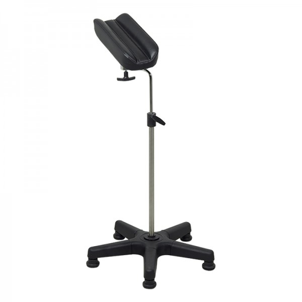 Armrest for blood extraction: made of chromed steel and adjustable in height Armrest for blood extraction: made of chromed steel and adjustable in height